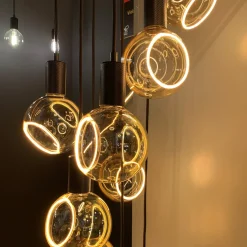 SEGULA LED-Floating-globe G150 E27 4,5W kulta 45°