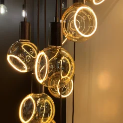 SEGULA LED-Floating-globe G150 E27 4,5W kulta 90°