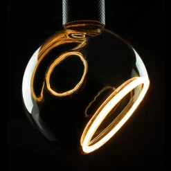 SEGULA LED-Floating-globe G150 E27 6W smokey 45°