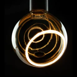 SEGULA LED-Floating-globe G150 E27 6W smokey 45°