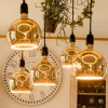 SEGULA-LED-Floating-globe-lamppu G200 E27 6W smoke