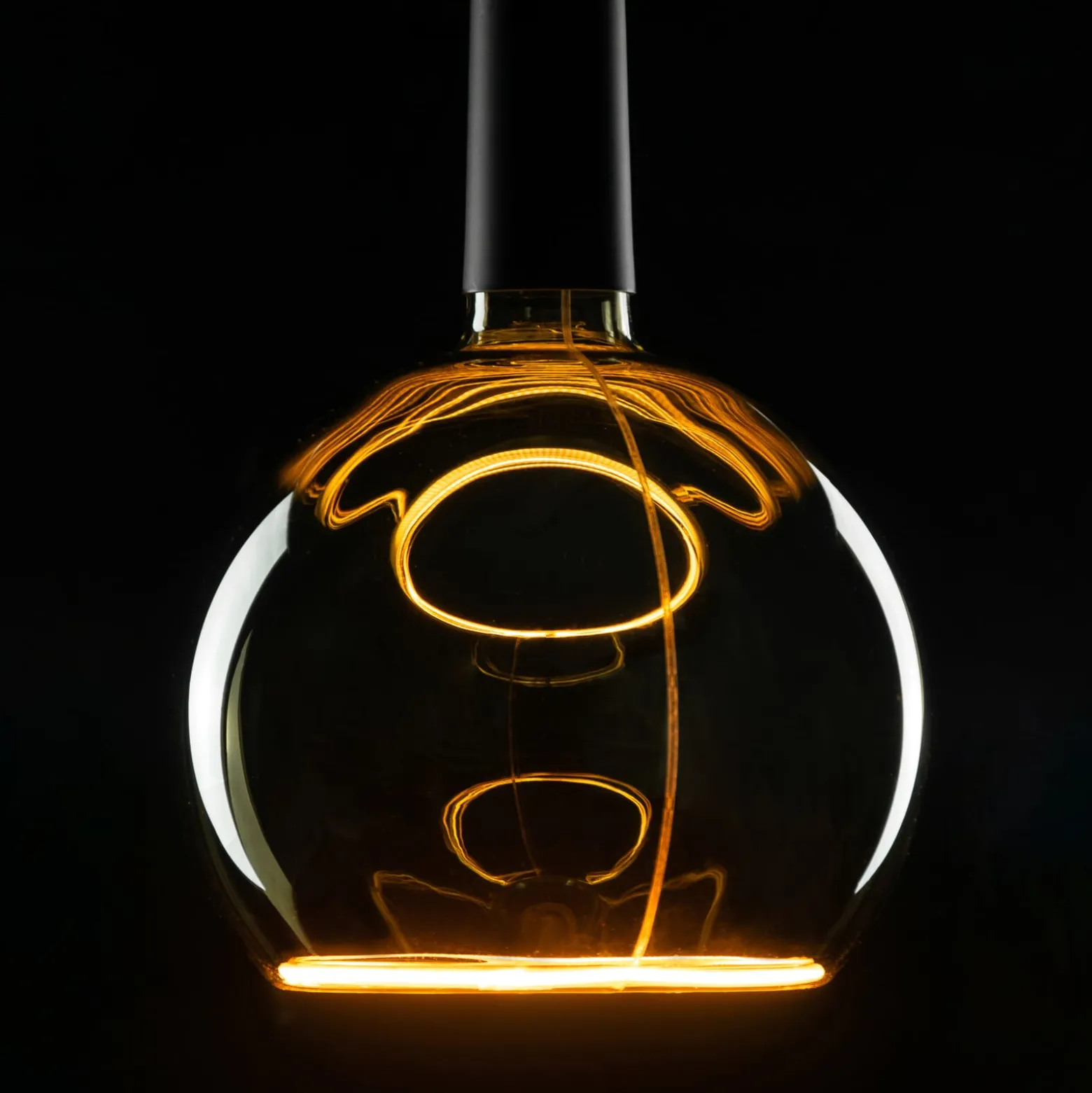 SEGULA-LED-Floating-globe-lamppu G200 E27 6W smoke