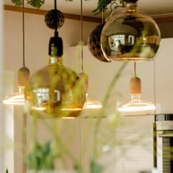 SEGULA-LED-Floating-globe-lamppu G200 E27 6W smoke