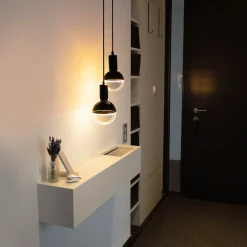 SEGULA LED-Globe Illusion E27 G125 kirkas/musta 5W 1900K dim