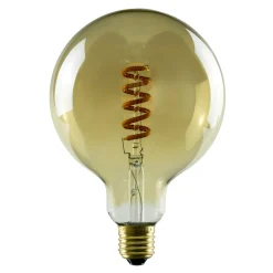 SEGULA LED-globe-lamppu E27 6W G125 1900K kulta