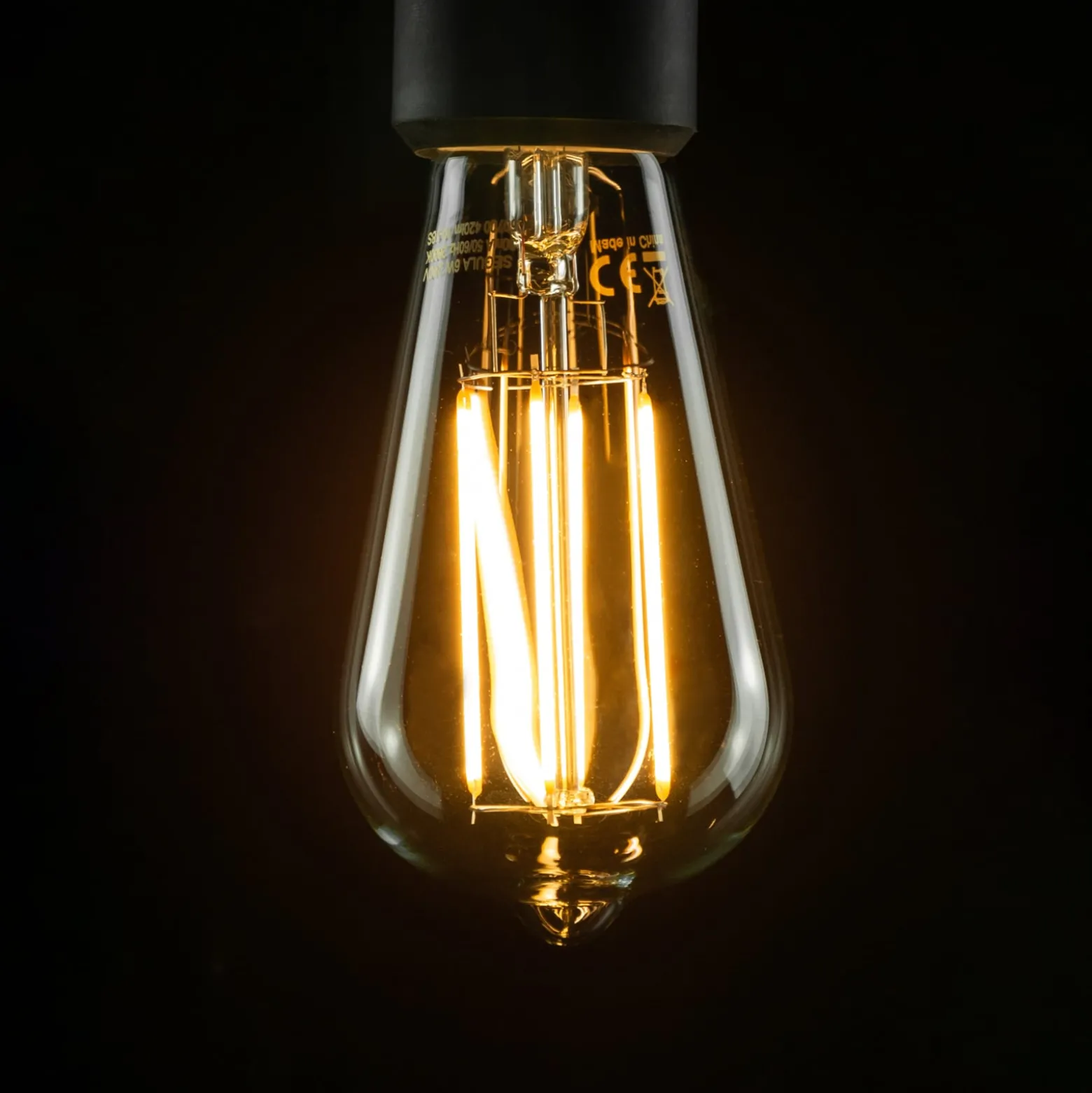 SEGULA-LED-lamppu Long Style E27 6,5W kirkas