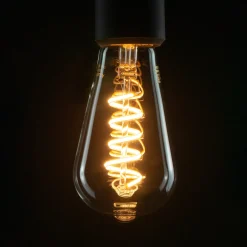 SEGULA-LED-lamppu rustika Curved E27 6W 1900K