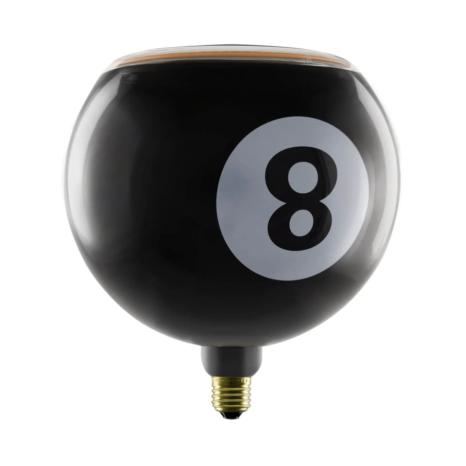 SEGULA LED-pallo Floating Billard musta 8, E27, G200 4 W 922