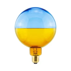 SEGULA LED-pallo Illusion, E27 G145 sininen/kammio 6W 1,900K himmeä, E27