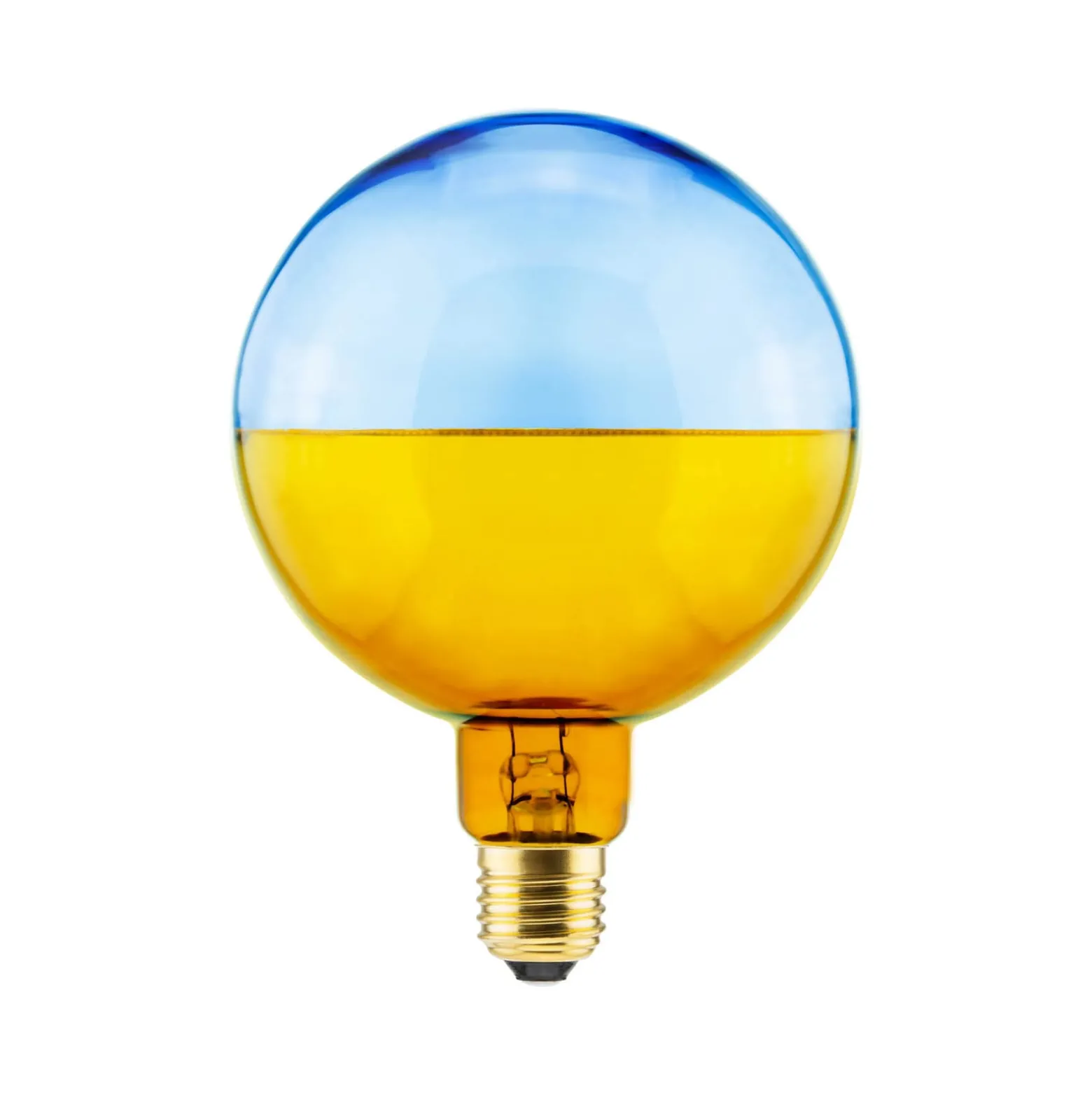 SEGULA LED-pallo Illusion, E27 G125 sininen/kammi 5W 1,900K himmeä, E27