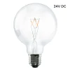 SEGULA LED-pallolamppu 24V DC E27 G95 3W 927 hehkulamppu