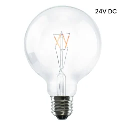 SEGULA LED-pallolamppu 24V DC E27 G95 3W 927 hehkulamppu