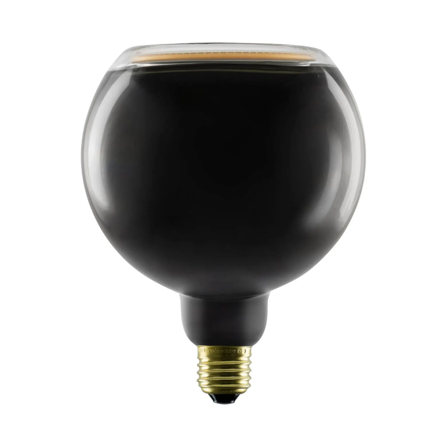 SEGULA LED-pallovalaisin Kelluva, E27 musta G125 4 W 922 himmeää