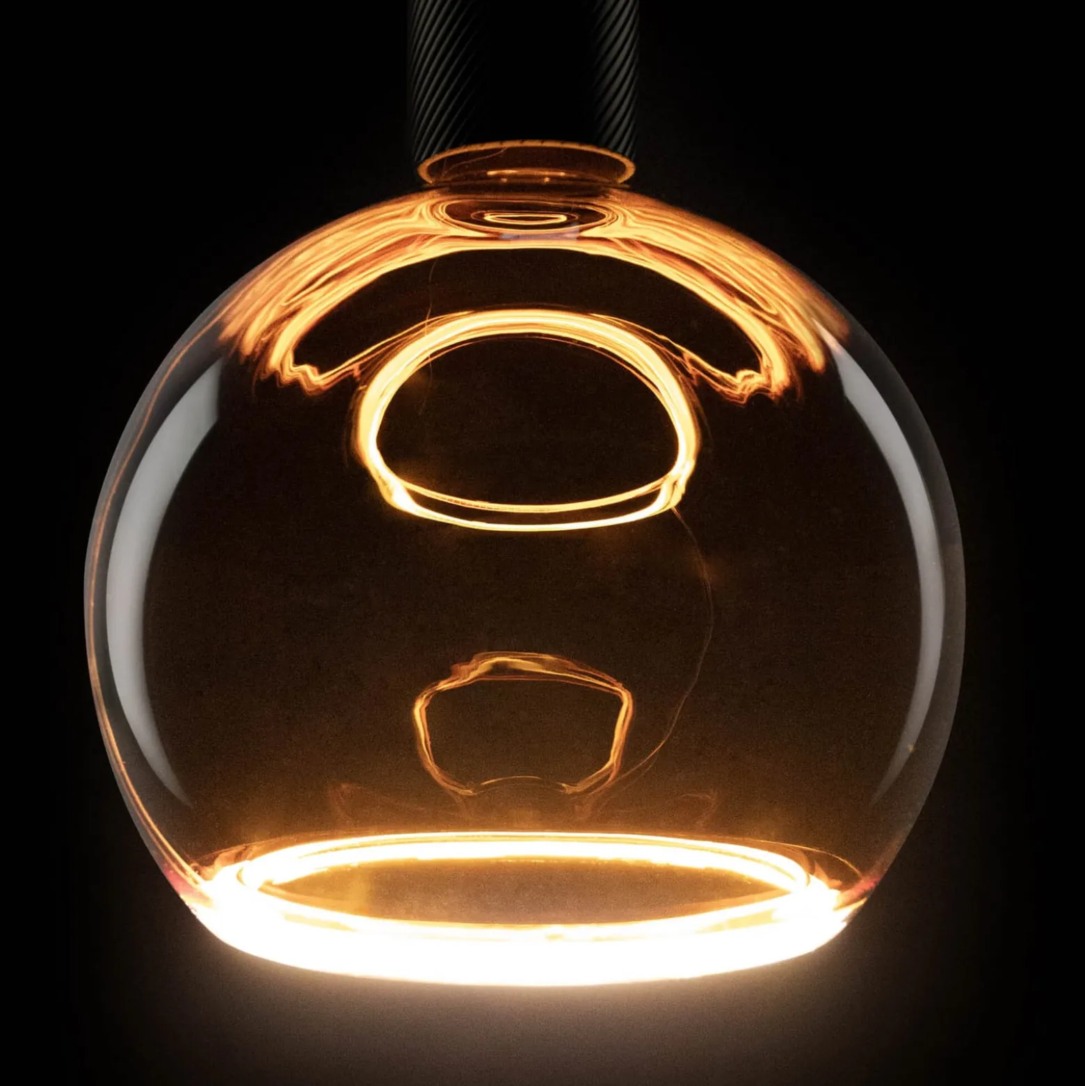 SEGULA LED-pallovalaisin Kelluva, E27 oranssi G200 6 W 922 himmeää