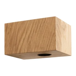 Segula seinävalaisin Cozy, öljytty tammi, kuution muotoinen, E27