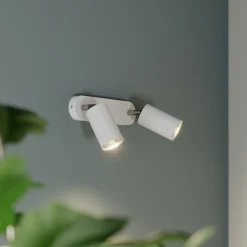 Seinäkohdevalaisin Eye Spot 2-lamppuinen, valkoinen