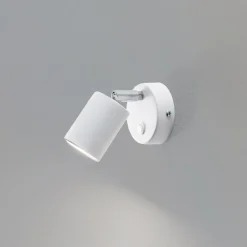 Seinäkohdevalaisin Fun, valkoinen, korkeus 14 cm, säädettävä, GU10