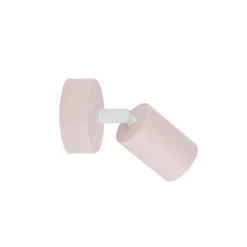 Seinäkohdevalaisin Livia, vaaleanpunainen, 13 cm, metalli, säädettävä, GU10