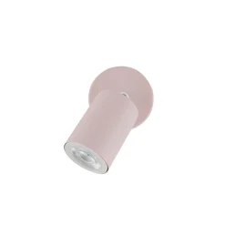 Seinäkohdevalaisin Livia, vaaleanpunainen, 13 cm, metalli, säädettävä, GU10