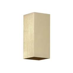 Seinälamppu London Square, kullanvärinen, korkeus 15 cm, 2-lamppuinen.