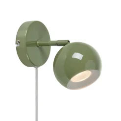 Seinälamppu Pop, vihreä, leveys 10 cm, metalli