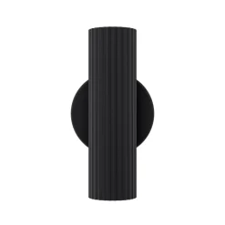 Seinälamppu Portillo, musta, korkeus 20 cm, 2-lamppuinen. Metalli, GU10