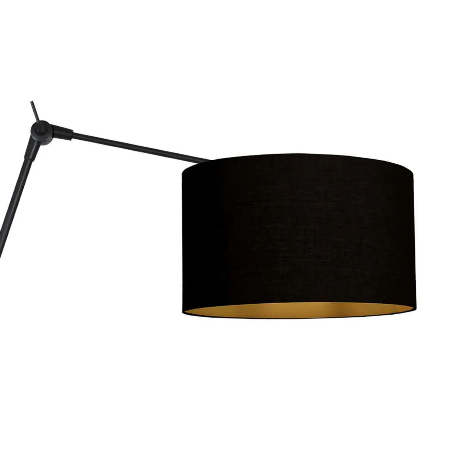 Seinälamppu Prestige Chic musta/musta-kulta ulkonema 90 cm