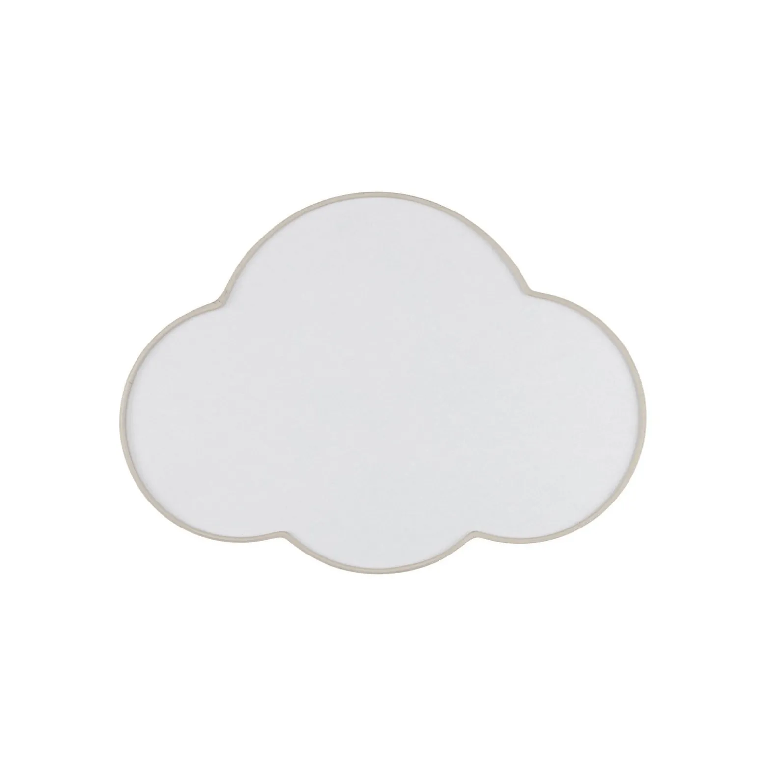 Seinävalaisin Cloud, beige, 43 cm leveä, tekstiili, pilvi, E27