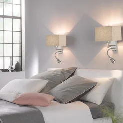 Seinävalaisin Dream lukuvalo, pellavahiekka/nikkeli