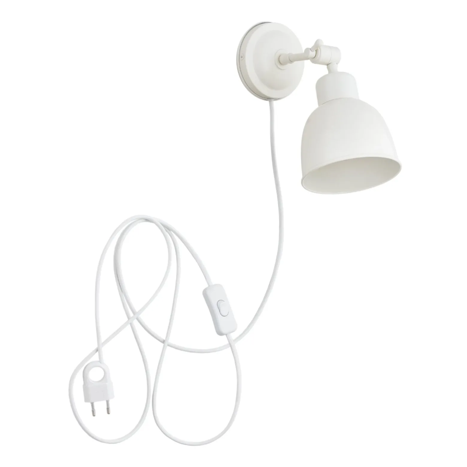Seinävalaisin Emoti, beige, 1-lamppuinen, teräs, Ø 10 cm