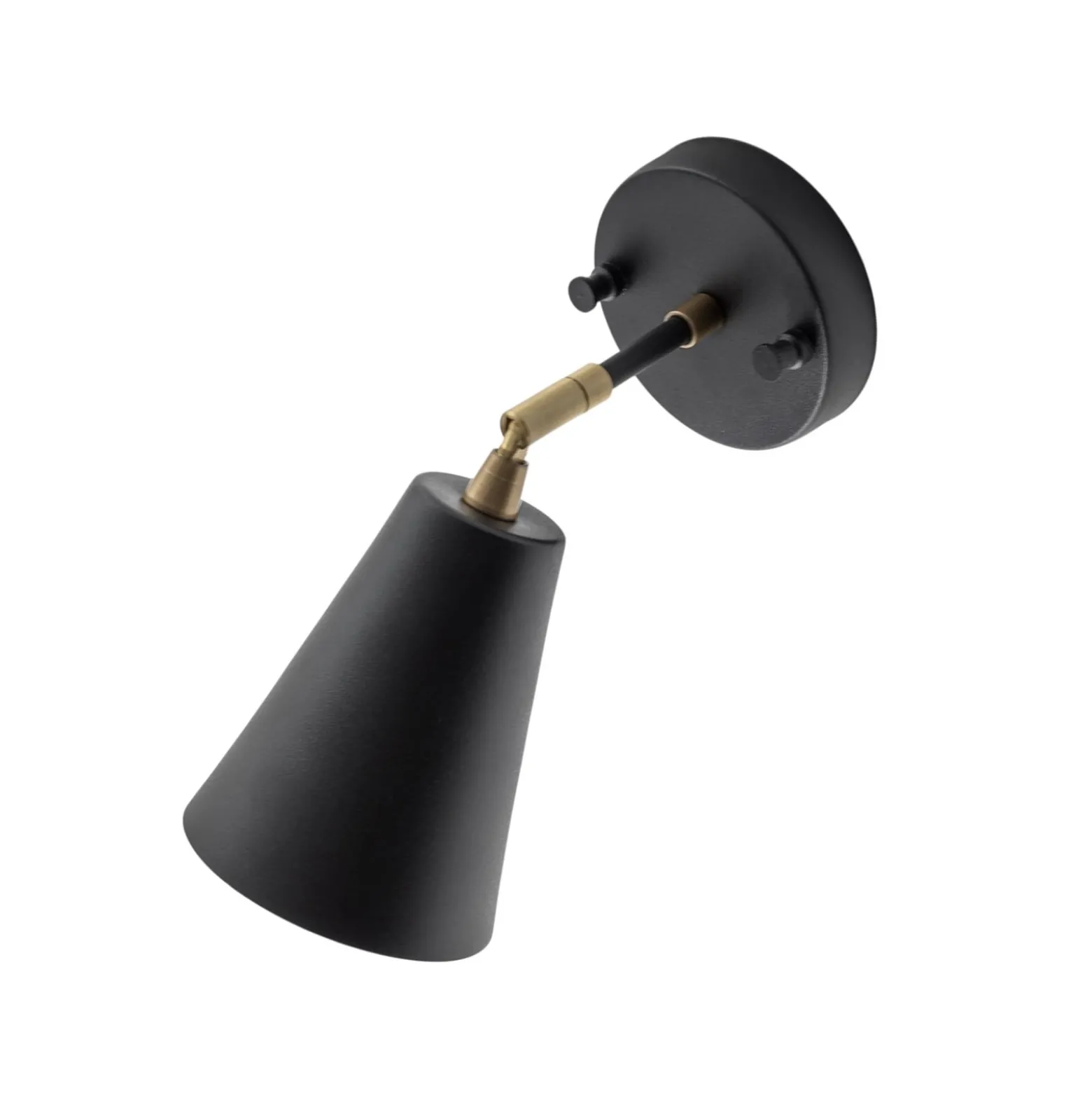 Seinävalaisin Evander, musta/kultainen, metalli, korkeus 21 cm, E27