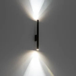 Seinävalaisin Laser, ruskea, metalli, korkeus 40 cm, G9