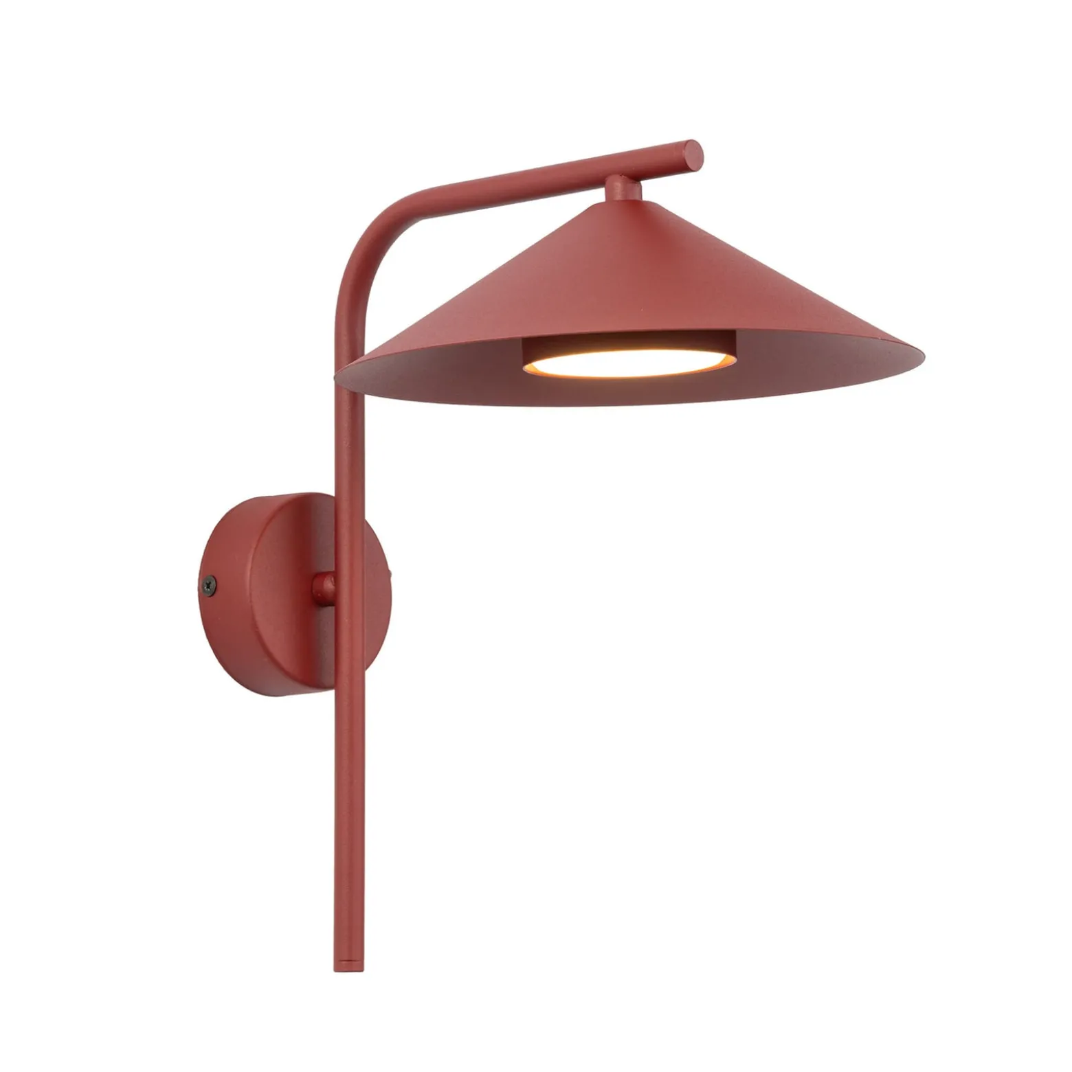 Seinävalaisin Lume S, viininpunainen, metalli, korkeus 31 cm, GX53