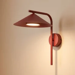 Seinävalaisin Lume S, viininpunainen, metalli, korkeus 31 cm, GX53