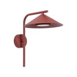 Seinävalaisin Lume S, viininpunainen, metalli, korkeus 31 cm, GX53