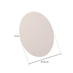 Seinävalaisin Lunia New, valkoinen, Ø 20 cm