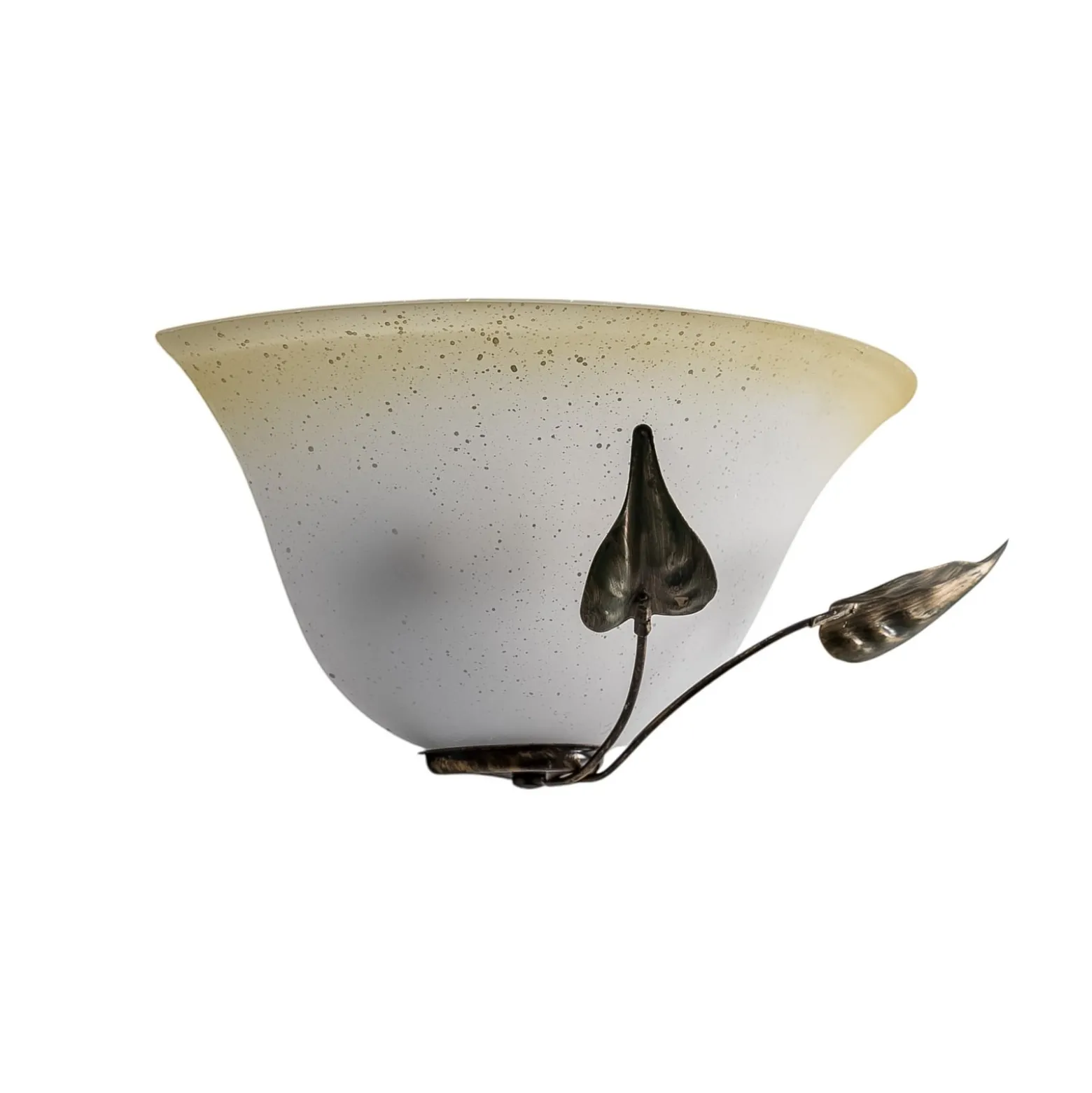 Seinävalaisin Mira, kerma/pronssi, lasi, 30 cm leveä, E27