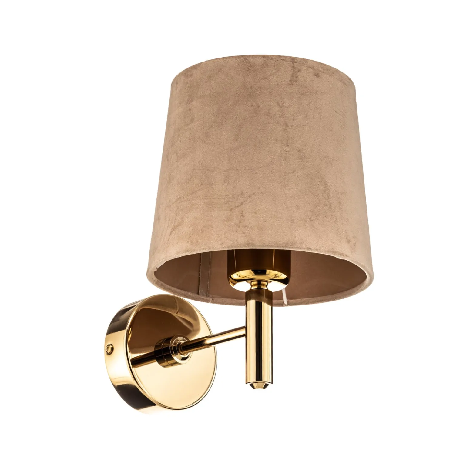 Seinävalaisin Polo, beige/tumma messinki