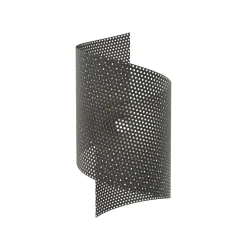 Seinävalaisin Spiral, musta, metalli, G9, korkeus 29 cm