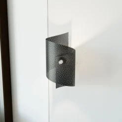 Seinävalaisin Spiral, musta, metalli, G9, korkeus 29 cm