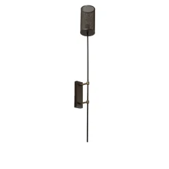 Seinävalaisin Wall, titaaninvärinen, korkeus 100 cm, teräs