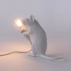 SELETTI Hiirilamppu LED-koristelamppu USB-istuin valkoinen