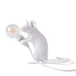 SELETTI Hiirilamppu LED-koristelamppu USB-istuin valkoinen