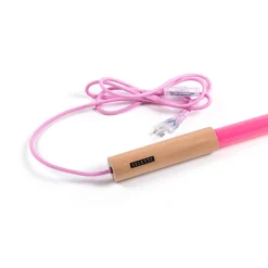 SELETTI LED-valaisin Linea, fuksia, puiset yksityiskohdat, yleisvalaisin,