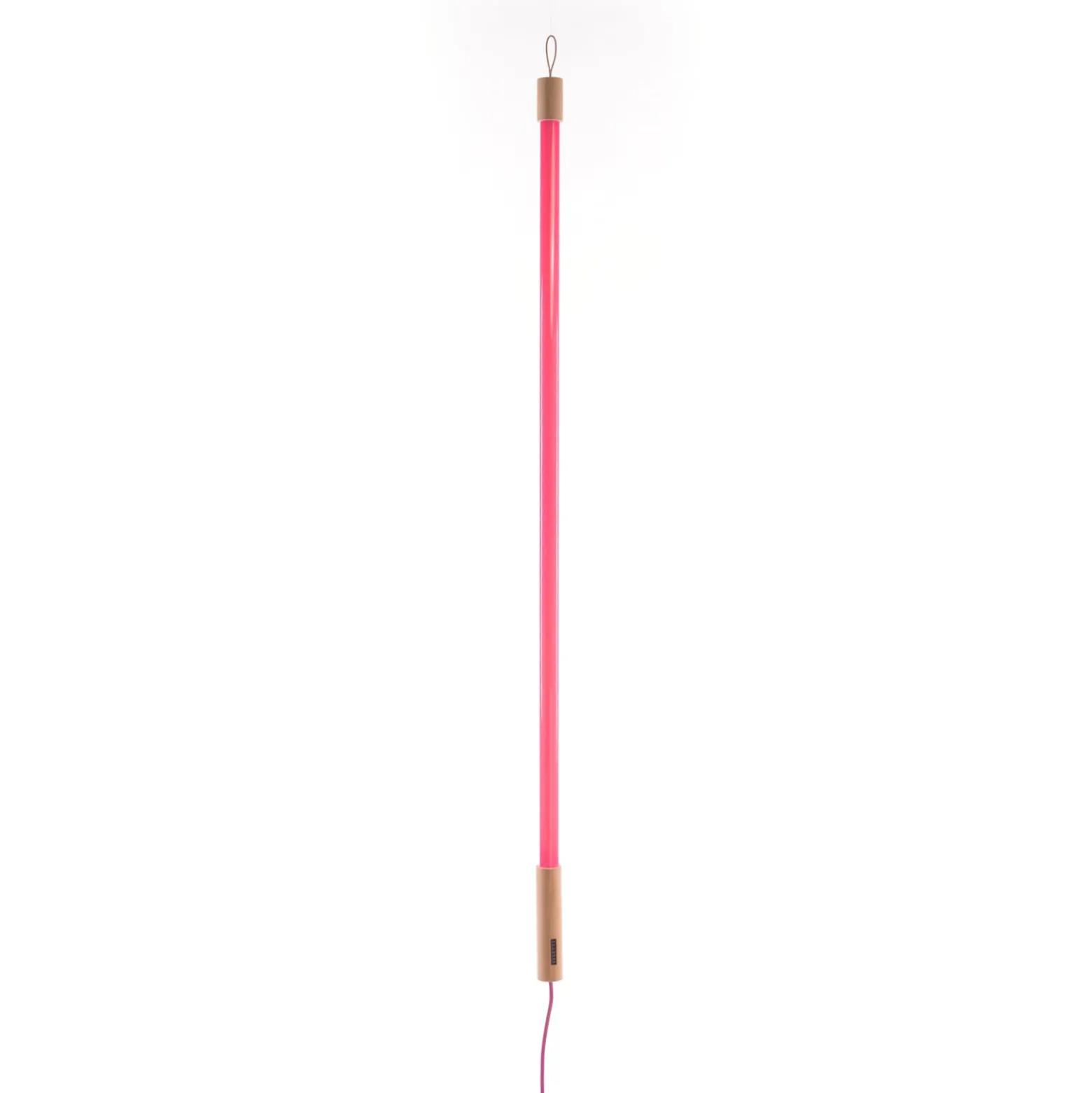 SELETTI LED-valaisin Linea, fuksia, puiset yksityiskohdat, yleisvalaisin,