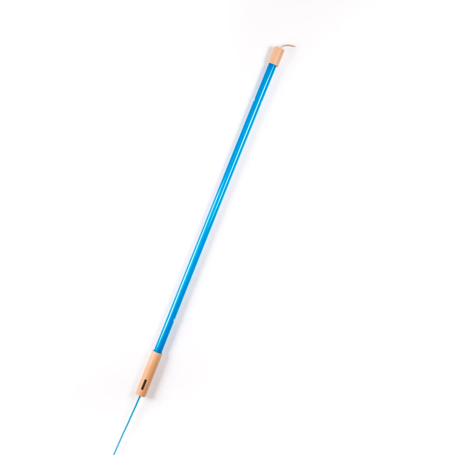 SELETTI LED-valaisin Linea, sininen, puiset yksityiskohdat, yleisvalo