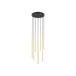 Selter Premium riippuvalaisin, kultainen, 7-lamppuinen, metalli