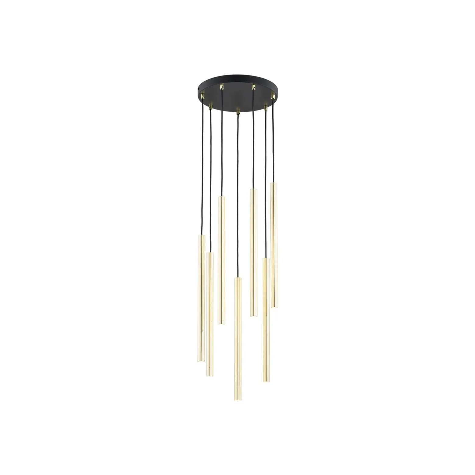 Selter Premium riippuvalaisin, kultainen, 7-lamppuinen, metalli