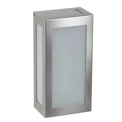 Sensor-LED-ulkoseinävalaisin Aqua Rain, ruostumaton teräs