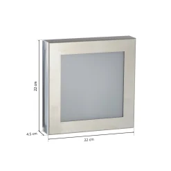 Sensor-LED-ulkovalaisin Aqua Legendo Mini, ruostumaton teräs